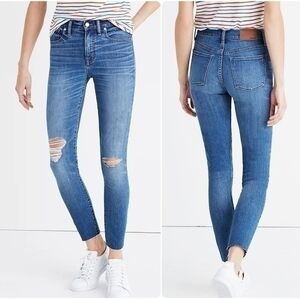 Madewell 9" High-Rise Skinny Crop Jeans in Bruce Wash